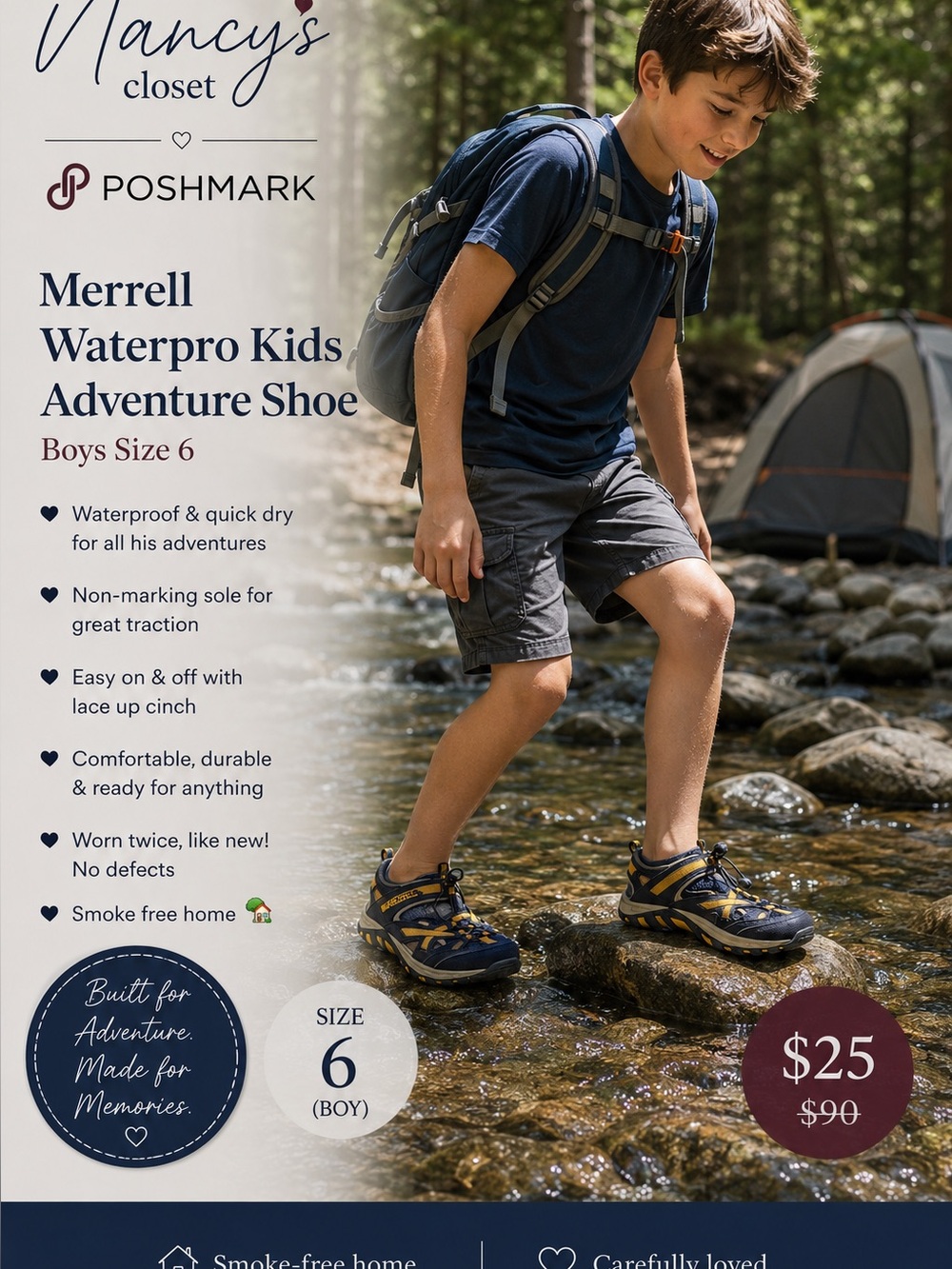 Merrill Waterpro Kids Adventure Shoe